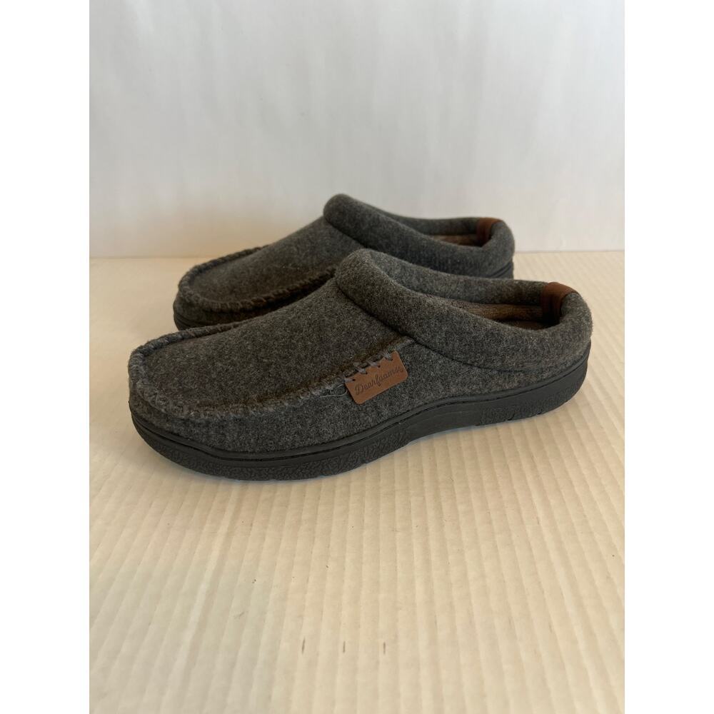 Dearfoams men's clog-style slippers memory foam Men’s medium size 9-10